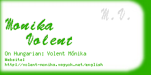 monika volent business card