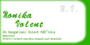 monika volent business card
